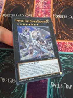 Yugioh Indigo-Eyes Silver Dragon SDWD-EN032 Ultra Rare 1st Edition Near Mint - Image 2