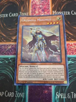 Yugioh Crusadia Maximus MP19-EN081 Prismatic Secret Rare 1st Edition Near Mint - Image 1