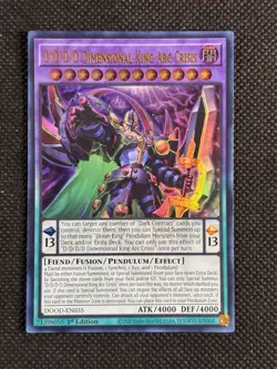 YuGiOh! - D/D/D/D Dimensional King Arc Crisis DOOD-EN035 Ultra Rare 1st Ed NM - Image 1