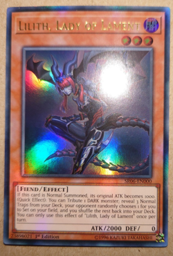 YUGIOH Ultra Rare Lilith, Lady Of Lament SR06-EN000 1st Edition - Image 1