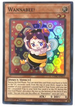 YuGiOh! - Wannabee! - CYAC-EN031 - 1st Edition - Super Rare - Image 1