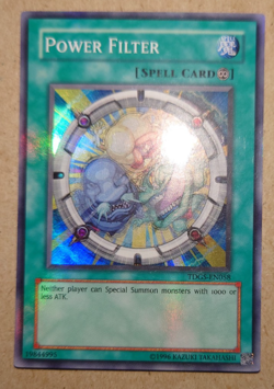 YUGIOH Power Filter TDGS-EN058 Super Rare - Image 1