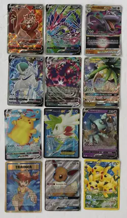 Nintendo Pokemon LOT Of 12 Loose Cards Trainer Eevee Quad Pikachu 2015-2022 USED - Image 1