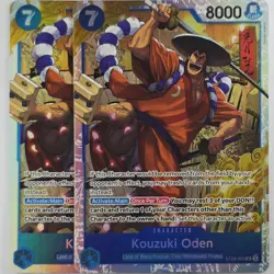 2x Kozuki Oden ST22-005 SR Stard Deck EX (Ace & Newgate) - ONE PIECE Card X2 - Image 1