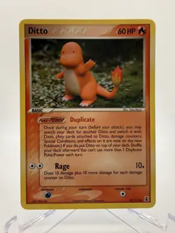 Pokemon TCG Ditto (Charmander) EX Delta Species Non-Holo Card 37/113 LP - Image 1