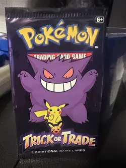 Pokemon Trick Or Trade Booster Pack Halloween 3 Card Pack 2022 (1 Pack) - Image 1