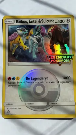 Raikou, Entei, & Suicune - Jumbo Card - Pokemon TCG - Image 1