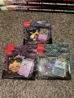 Paldean Fates Tech Sticker Collection Sealed Lot Of 5 TCG Pokemon Cards - Image 1