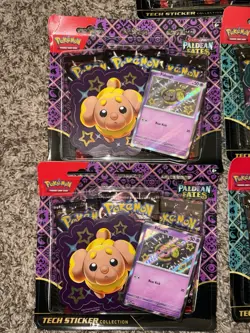 Paldean Fates Tech Sticker Collection Sealed Lot Of 5 TCG Pokemon Cards - Image 2
