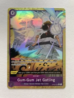 One Piece Card Game Gum-Gum Jet Gatling (Alternate Art) OP03-072 R English - Image 1