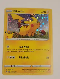 Pokemon Pikachu Black Star Promo - SWSH 039 | AMAZING Holo Card | NM/M - Image 1