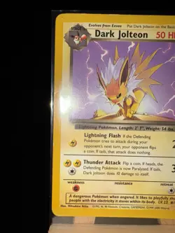 DARK JOLTEON - 38/82 Team Rocket LP/MP - Regular Uncommon - Pokemon TCG Card - Image 5