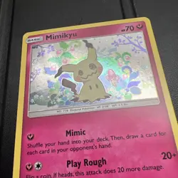 Mimikyu Promo SM163 Team Up Blister Pokemon Card Sun & Moon Holo NM - Image 4