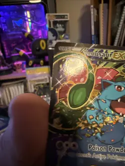 Pokemon TCG Venusaur EX XY Black Star Promos Holo Card XY123 LP - Image 2