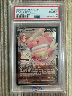 Blissey V - TG22/TG30 - Pokemon Silver Tempest Trainer Gallery Holo Card PSA 10 - Image 1