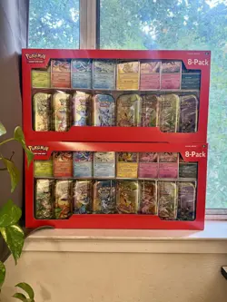 Costco 2x Pokemon Prismatic Evolutions 8 Mini-Tins with Promo Cards Sealed - Image 3