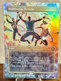 Multiversal Passage (Borderless) (Foil) 0206 (R) MTG Marvel's Spider-Man (SPM) - Image 1