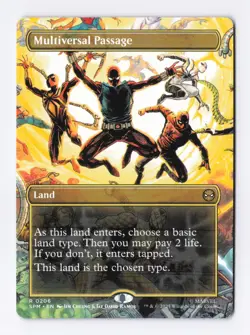 Multiversal Passage (Borderless) 0206 (R) MTG Marvel's Spider-Man (SPM) - Image 1