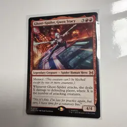Mtg Spiderman Ghost Spider Gwen Stacy 0014 Legendary Creature Spider Human Hero - Image 1