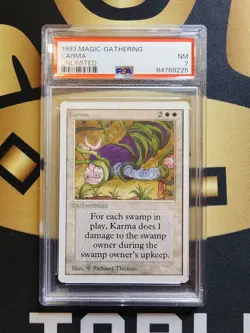 Karma (PSA NM 7) - Unlimited Edition - Magic the Gathering (MTG) - Image 1