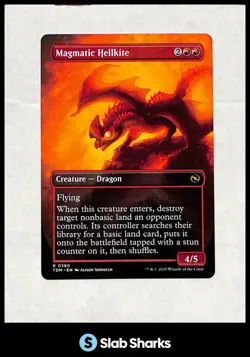 MAGIC THE GATHERING MAGMATIC HELLKITE 0380 MTG FOIL - Image 1