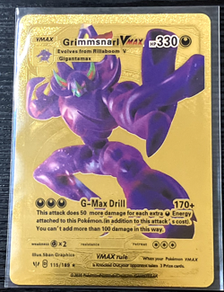 Grimmsnarl Vmax Premium Gold Foil Fan Art Vinyl Textured Pokemon - Image 4