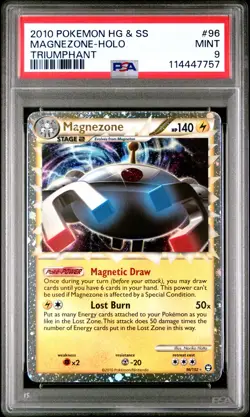 2010 POKEMON TRIUMPHANT MAGNEZONE PRIME #96 ULTRA RARE PSA 9 MINT #114447757 - Image 1