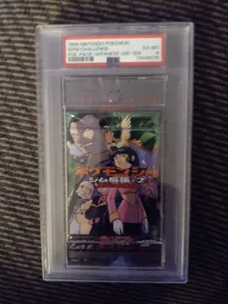 1999 Pokemon PSA 6 Gym CHALLENGE JAPANESE SEALED PACK RARE 300 Yen Vintage - Image 3