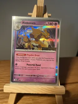 Pokemon TCG Mega Evolution - Alakazam Holo Stamped Promo 003 NM/M - Image 1