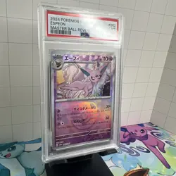 2024 Pokemon SV (JP) sv8a Espeon Reverse Master Ball Holo #062/187 PSA 10 - Image 2