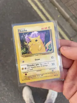 1999 Pokemon Base Set Pikachu Yellow Cheeks 58/102 Raw - Image 1
