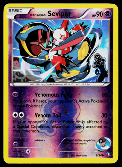 Pokemon - TEAM AQUA'S SEVIPER - 9/34 - REVERSE HOLO - Double Crisis - MP - Image 1