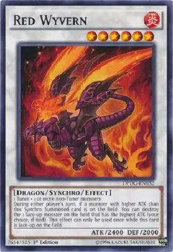 Yugioh - Red Wyvern - 1st Edition LP - Plus Free Holographic Card - Image 1
