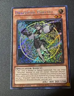 YU-GI-OH Dracotail Phryxul DOOD-EN023 1st Edition Secret Rare Presale ship 9/26 - Image 1