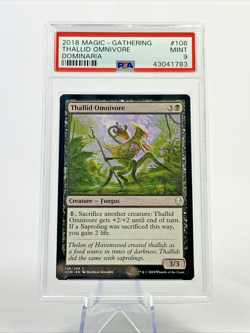 PSA 9 - THALLID OMNIVORE - Dominaria - MTG Magic the Gathering Card Slab - Image 1