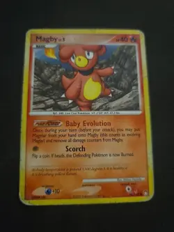 Pokemon Diamond & Pearl Mysterious Treasures- Magby Card 88/123 - Image 1