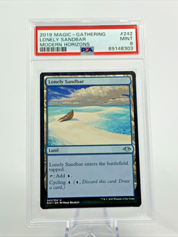 PSA 9 - LONELY SANDBAR - Modern Horizons - MTG Magic the Gathering Card Slab - Image 1