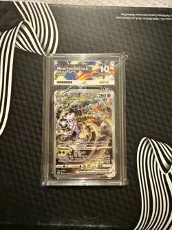 Perfect Sub Grades Mewtwo VSTAR GG44/GG70 Crown Zenith Card Ace 10 Gem Mint - Image 1