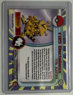 2000 Topps Chrome Electrabuzz Pokemon Card, Foil Holographic - Image 2