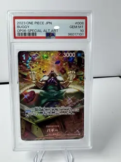 One Piece Card 2024 Wongs Of Captain OP06 OP03-008 SP Alt Art PSA10 Japanese - Image 1