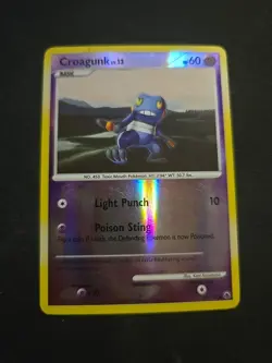 Croagunk 60/100 Common Majestic Dawn Reverse Holo Pokemon Card - Image 1