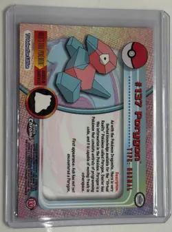 2000 Topps Chrome Porygon Pokemon Card, Foil Holographic - Image 2