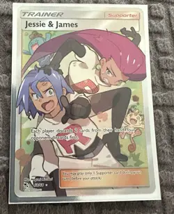 Jesse And James Full Art Trainer Card 68/68 Pokemon TCG Hidden Fates NM - Image 1