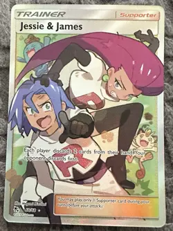 Jesse And James Full Art Trainer Card 68/68 Pokemon TCG Hidden Fates NM - Image 3