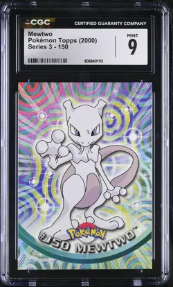 CGC 9 MINT Mewtwo Topps 2000 Series 3 150 Pokemon Card - Image 1