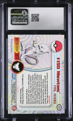CGC 9 MINT Mewtwo Topps 2000 Series 3 150 Pokemon Card - Image 2