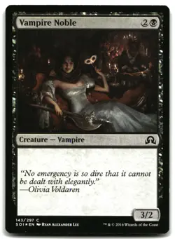 MTG Vampire Noble FOIL C Shadows over Innistrad 143 LP - Image 1