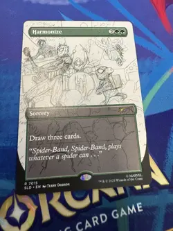 Harmonize #7015 Sketch Version Spider-Man Secret Lair MTG - Image 1