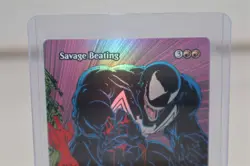 MTG Spider Man - Savage Beating 0026 - Borderless (Foil) - Image 2