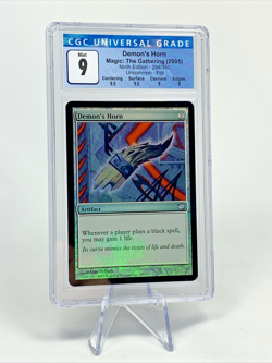 CGC 9 - 2005 DEMON'S HORN - 9th FOIL Graded MTG Magic the Gathering Card - Image 1